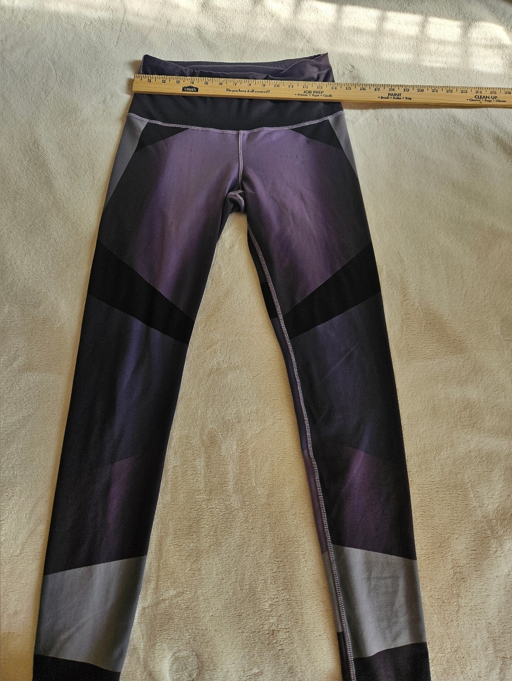 The North Face Purple and Black Leggings Sz M